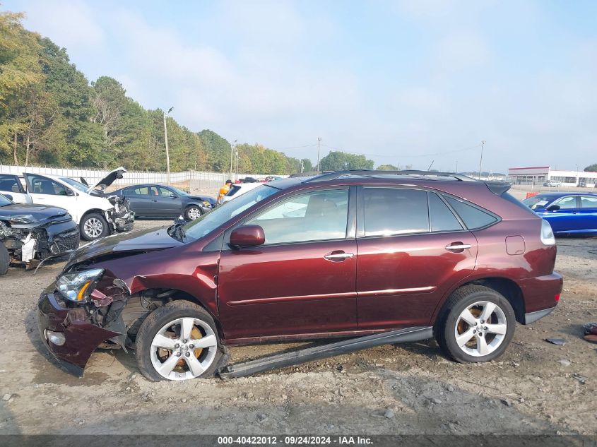 2008 Lexus Rx 350 350 VIN: JTJHK31U682038801 Lot: 40422012