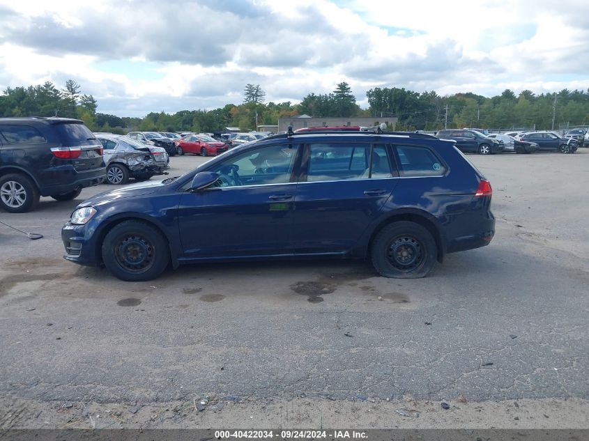 3VWFA7AU1FM516291 2015 Volkswagen Golf Sportwagen Tdi Se 4-Door