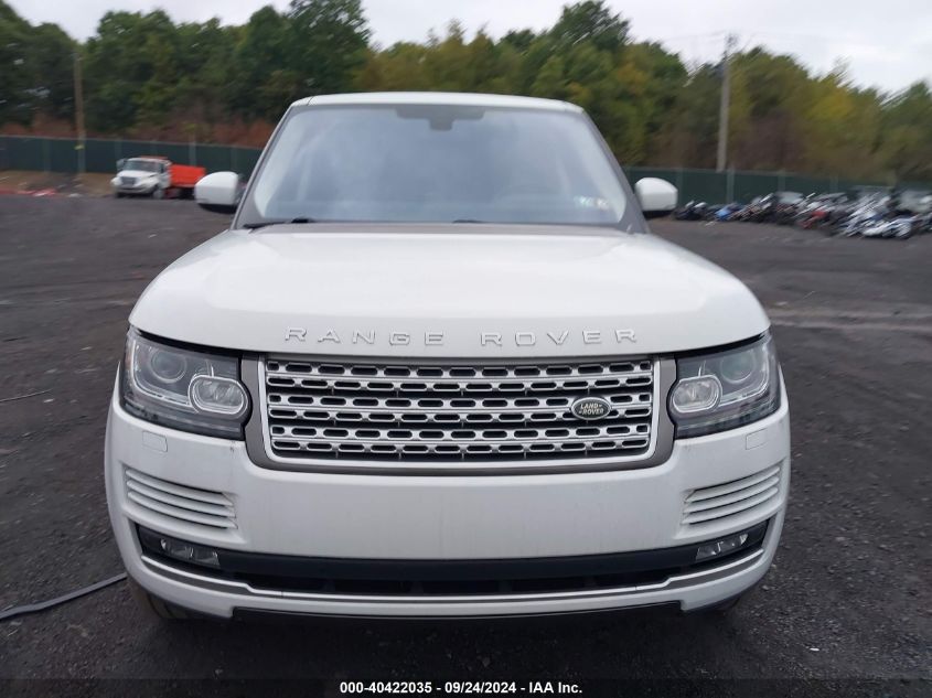 2016 Land Rover Range Rover 5.0L V8 Supercharged VIN: SALGS2EFXGA260212 Lot: 40422035