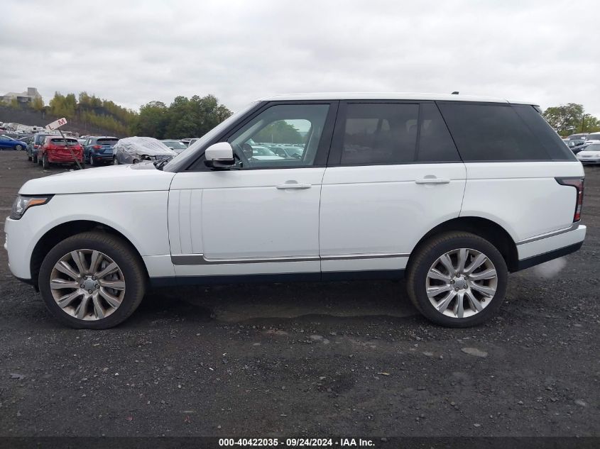 2016 Land Rover Range Rover 5.0L V8 Supercharged VIN: SALGS2EFXGA260212 Lot: 40422035