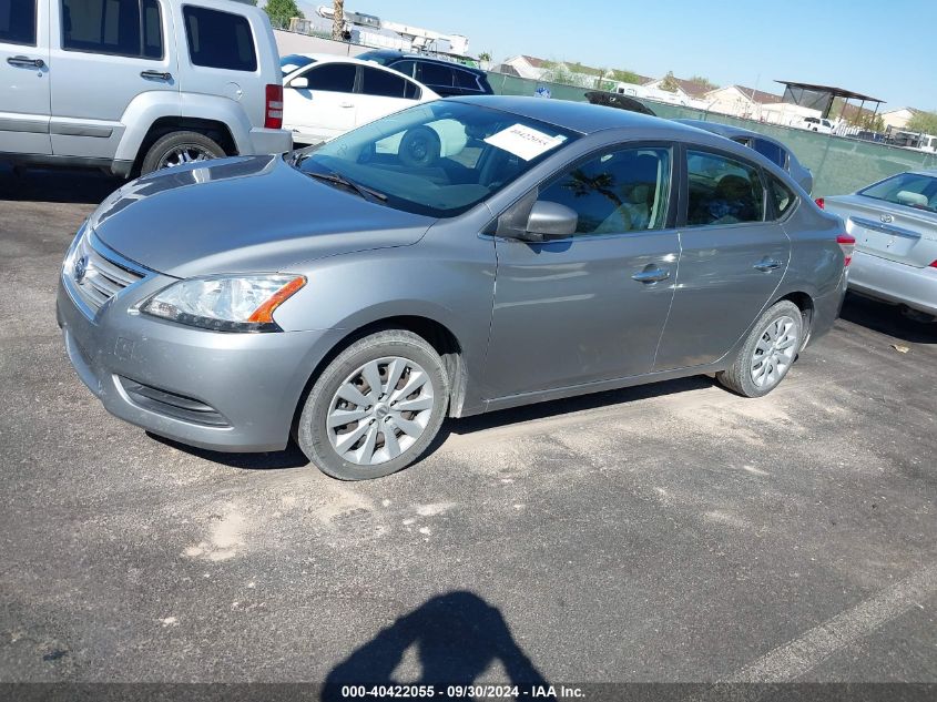 2014 Nissan Sentra Sv VIN: 3N1AB7AP3EY255809 Lot: 40422055