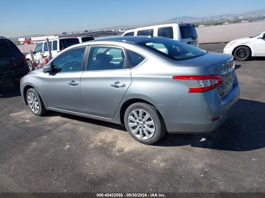 2014 Nissan Sentra Sv VIN: 3N1AB7AP3EY255809 Lot: 40422055