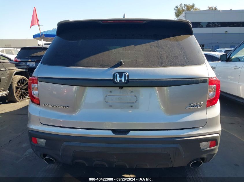 2019 Honda Passport Sport VIN: 5FNYF8H23KB008376 Lot: 40422088