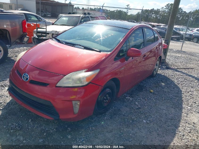 VIN JTDKN3DU6E1752568 2014 Toyota Prius, Three no.2