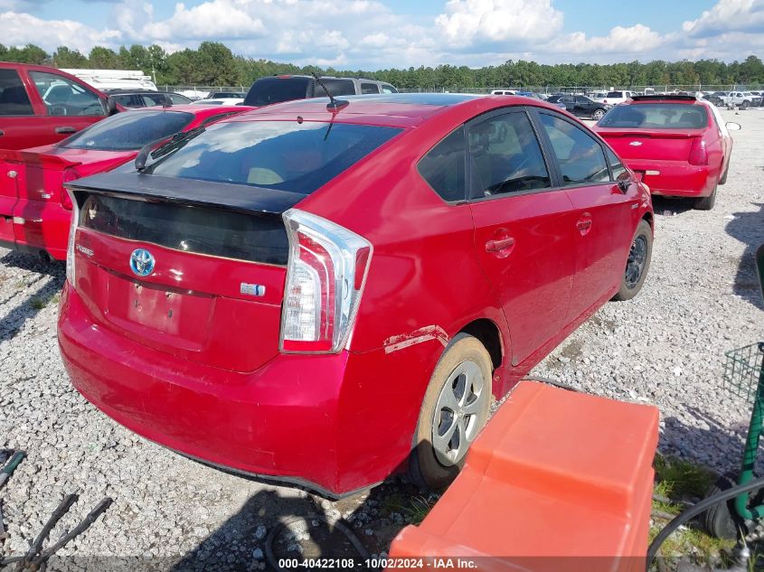 VIN JTDKN3DU6E1752568 2014 Toyota Prius, Three no.4