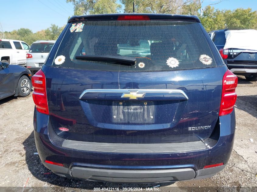 2016 Chevrolet Equinox Ls VIN: 2GNALBEK7G6264827 Lot: 40422116