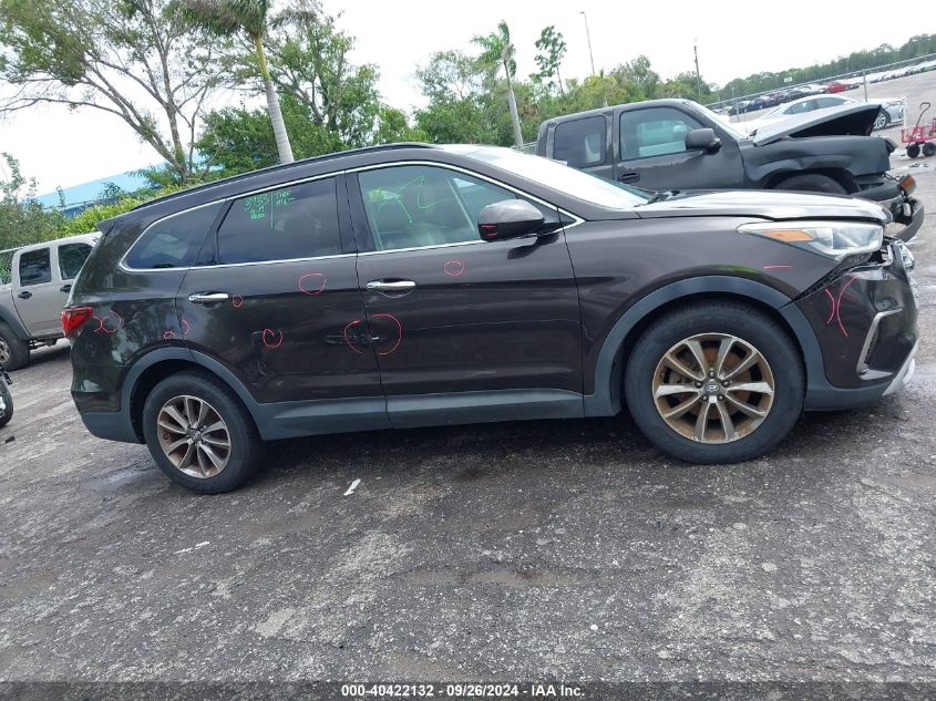 2017 Hyundai Santa Fe Se VIN: KM8SM4HF3HU166994 Lot: 40422132