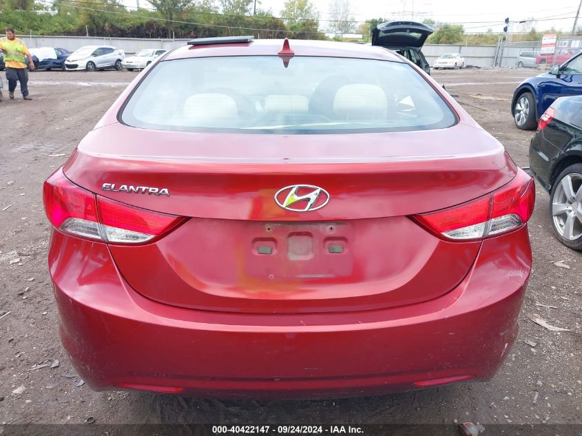 2013 Hyundai Elantra Gls VIN: 5NPDH4AE8DH251711 Lot: 40422147