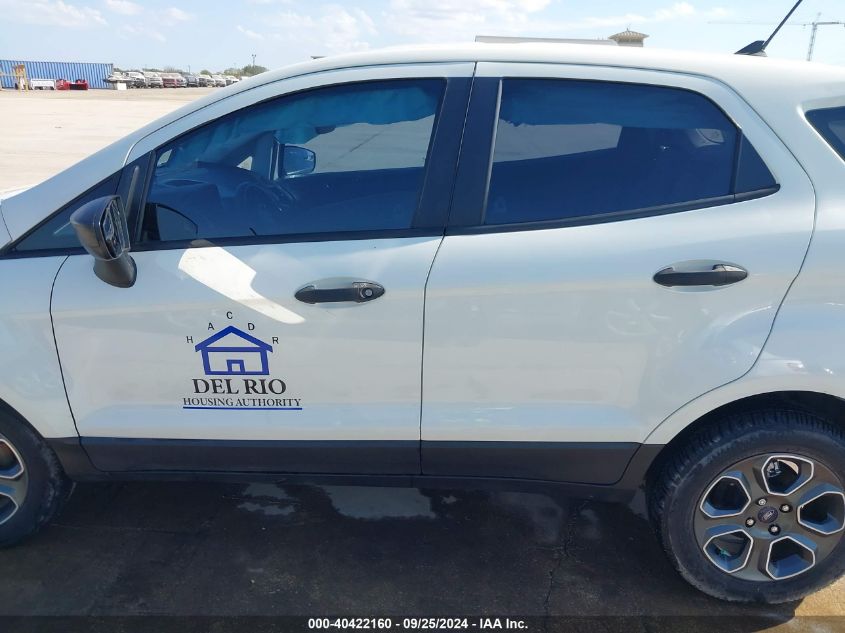 2020 Ford Ecosport S VIN: MAJ3S2FE0LC363221 Lot: 40422160