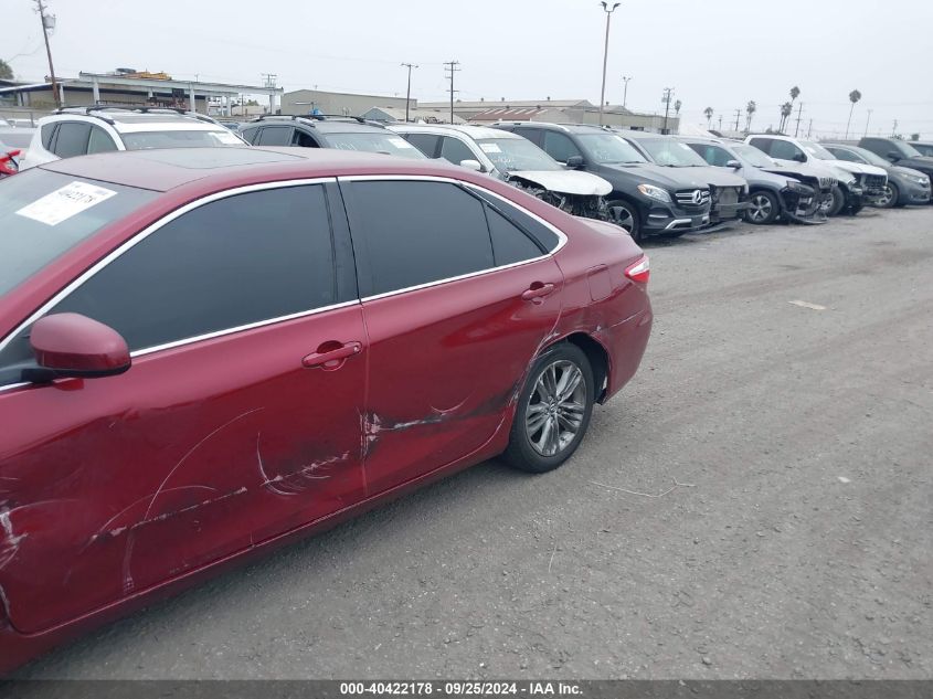 2016 Toyota Camry Le/Xle/Se/Xse VIN: 4T1BF1FK0GU576305 Lot: 40422178