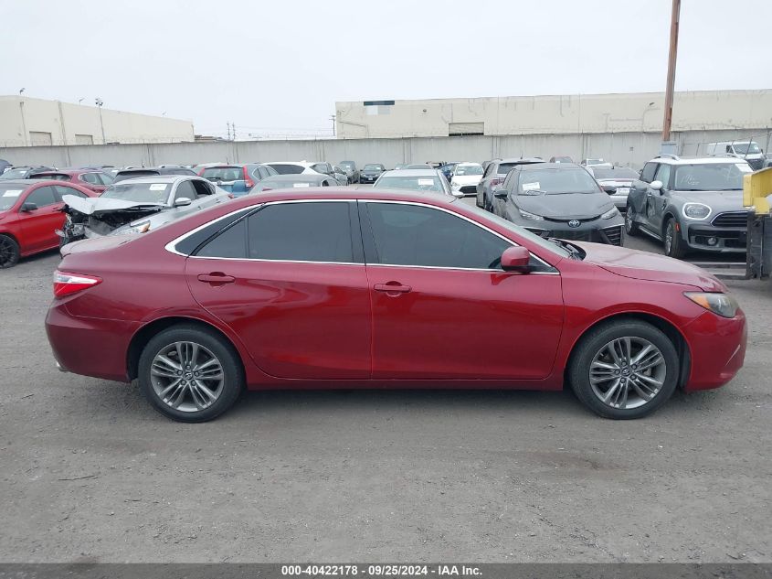 2016 Toyota Camry Le/Xle/Se/Xse VIN: 4T1BF1FK0GU576305 Lot: 40422178