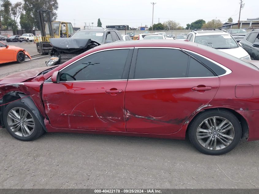 2016 Toyota Camry Le/Xle/Se/Xse VIN: 4T1BF1FK0GU576305 Lot: 40422178