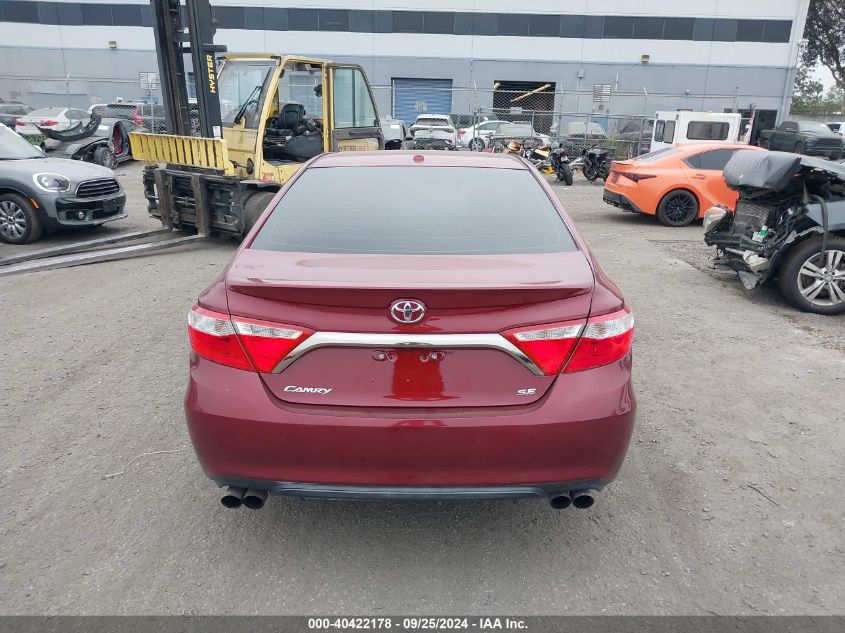 2016 Toyota Camry Le/Xle/Se/Xse VIN: 4T1BF1FK0GU576305 Lot: 40422178