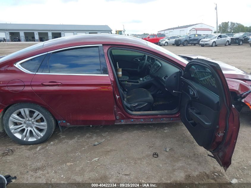 2015 Chrysler 200 Limited VIN: 1C3CCCAB6FN573619 Lot: 40422334