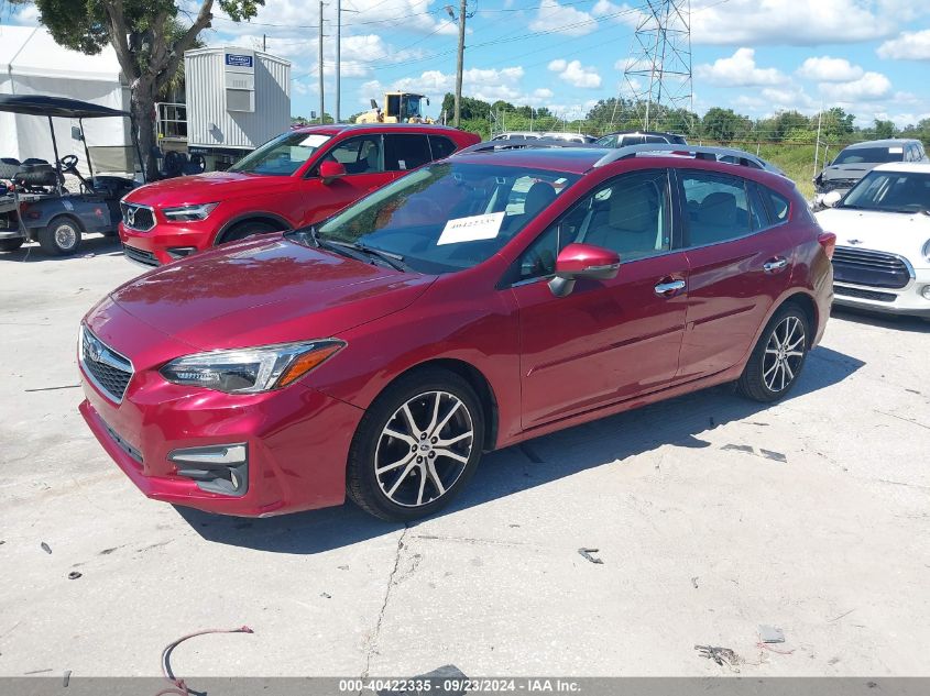 VIN JM3TCBCY5N0605664 2018 SUBARU IMPREZA no.2