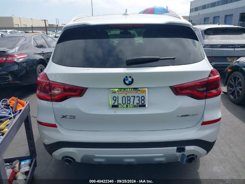 2021 BMW X3 Sdrive30I VIN: 5UXTY3C04M9E99729 Lot: 40422340