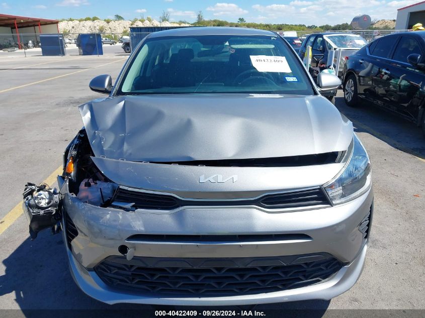 2022 Kia Rio S VIN: 3KPA24AD3NE492335 Lot: 40422409