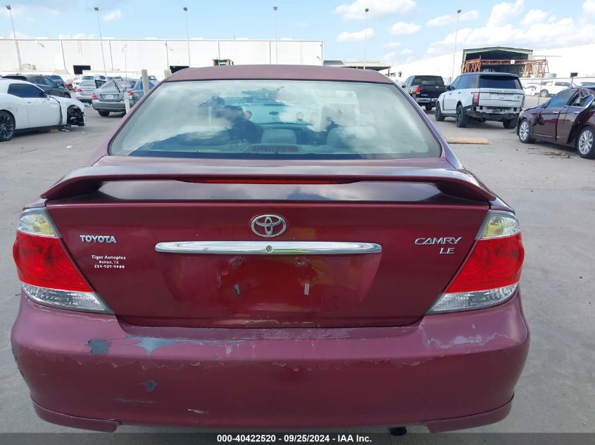 2005 Toyota Camry Le VIN: 4T1BE32K45U076889 Lot: 40422520