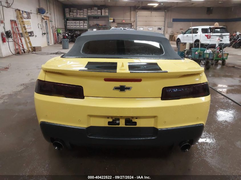 2015 Chevrolet Camaro 1Lt VIN: 2G1FD3D36F9216365 Lot: 40422522