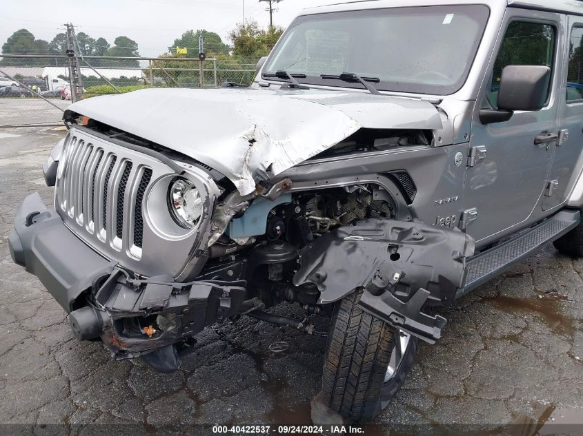 2019 Jeep Wrangler Unlimited Sahara 4X4 VIN: 1C4HJXEN7KW599976 Lot: 40422537