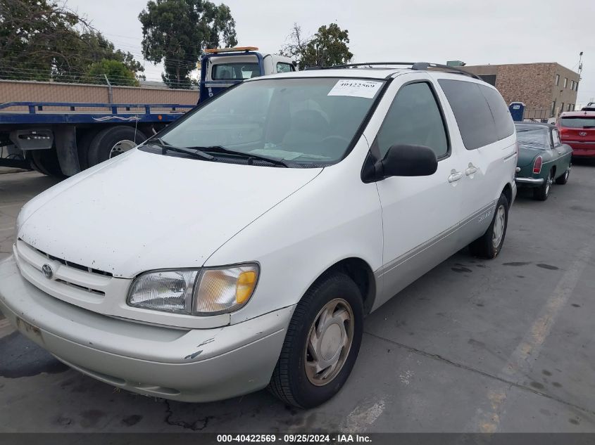 2000 Toyota Sienna Xle VIN: 4T3ZF13C5YU200932 Lot: 40422569