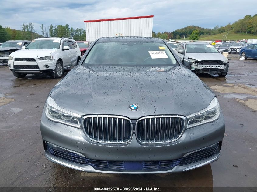 2016 BMW 750I VIN: WBA7F0C57GGL99525 Lot: 40422578