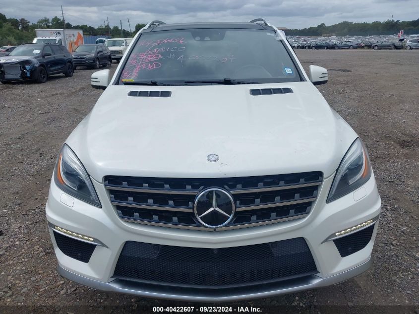 2014 Mercedes-Benz Ml 63 Amg 4Matic VIN: 4JGDA7EB9EA347695 Lot: 40422607