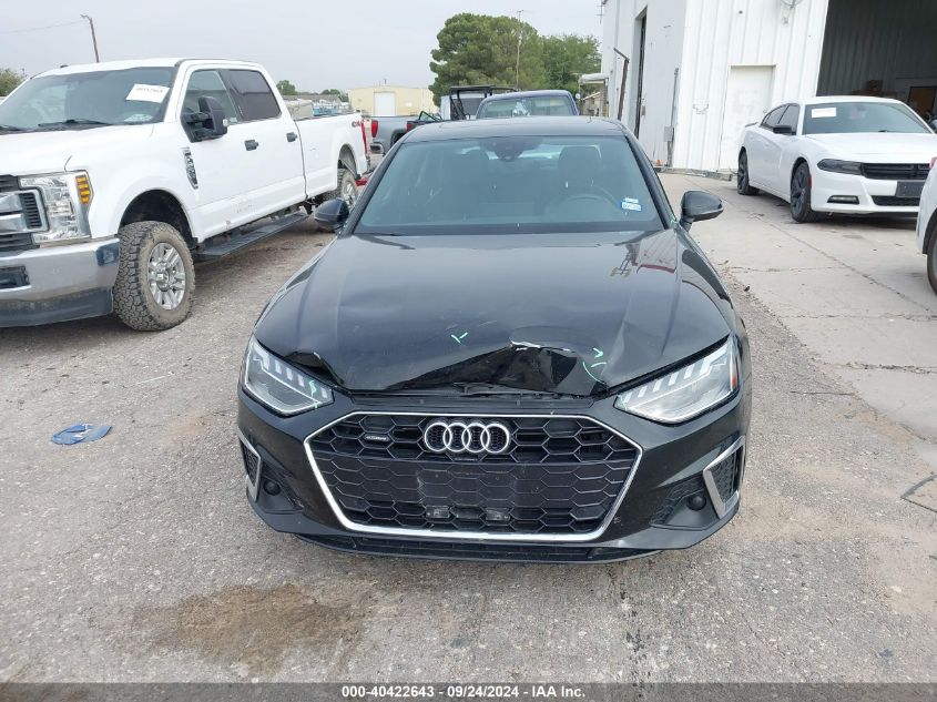 2022 Audi A4 Premium Plus 45 VIN: WAUEAAF44NN014767 Lot: 40422643