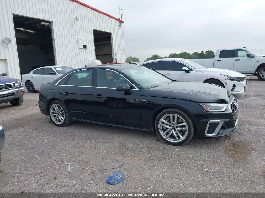 2022 Audi A4 Premium Plus 45 VIN: WAUEAAF44NN014767 Lot: 40422643