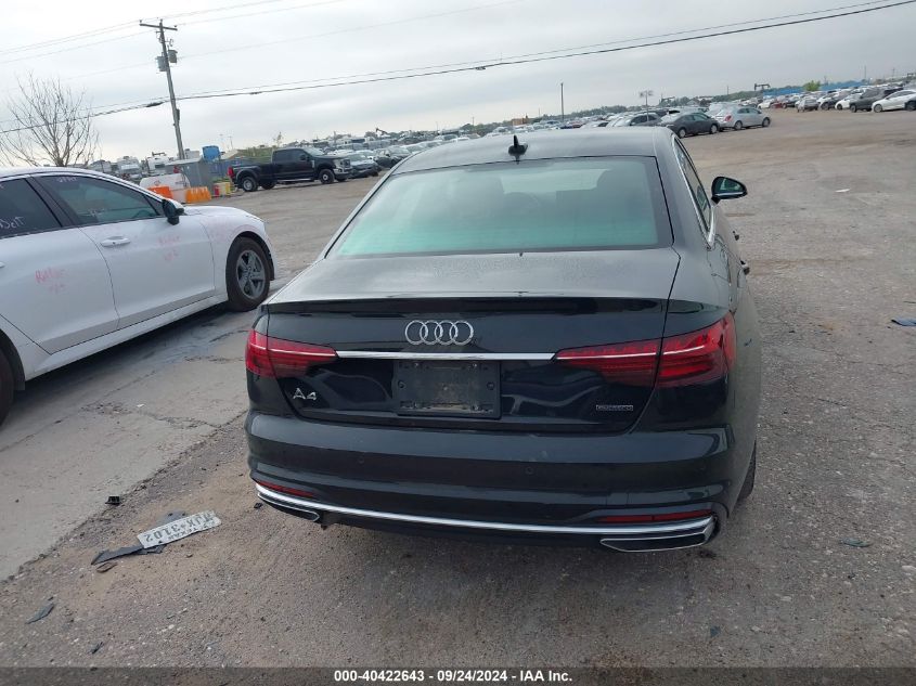 2022 Audi A4 Premium Plus 45 VIN: WAUEAAF44NN014767 Lot: 40422643