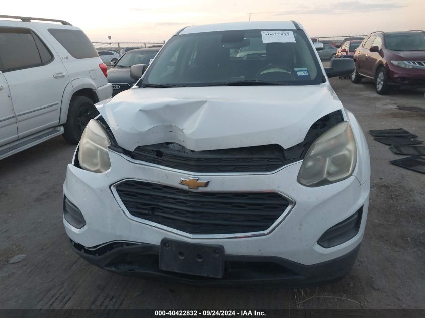 2016 Chevrolet Equinox Ls VIN: 2GNALBEK3G6252058 Lot: 40422832