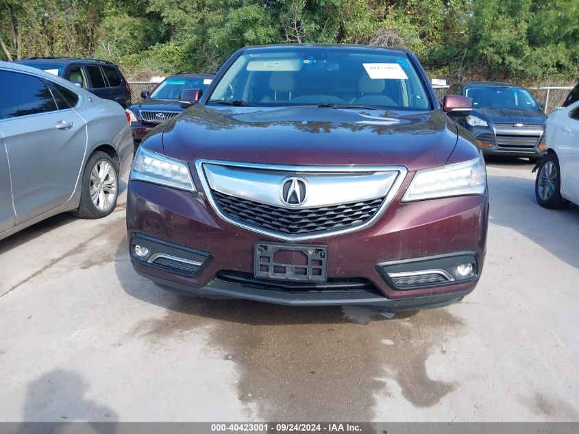 2014 Acura Mdx Technology Package VIN: 5FRYD4H45EB043987 Lot: 40423001