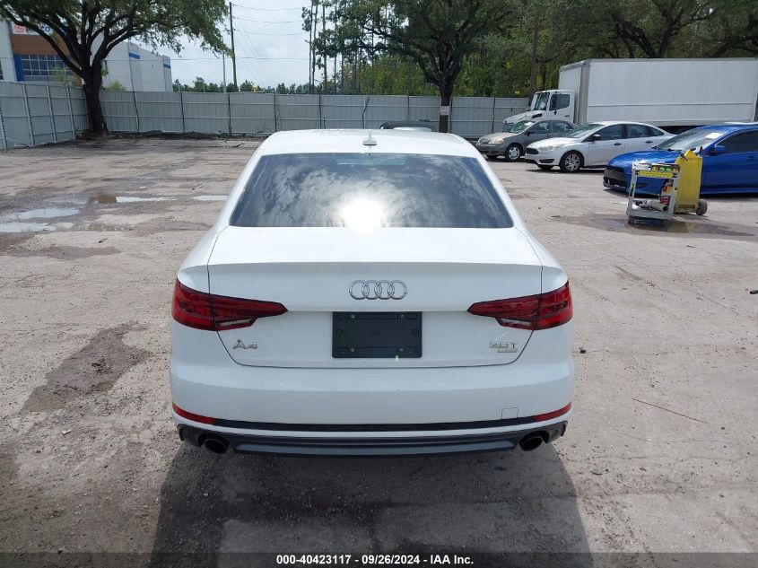 2018 Audi A4 Premium VIN: WAUKMAF46JA175570 Lot: 40423117