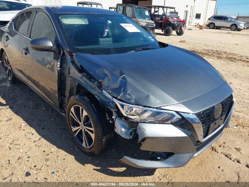 2022 Nissan Sentra Sv Xtronic Cvt VIN: 3N1AB8CV2NY262977 Lot: 40423194