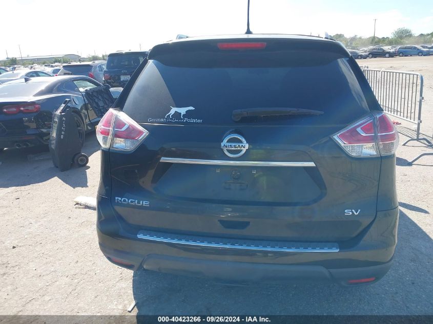 2016 Nissan Rogue S/Sl/Sv VIN: 5N1AT2MT0GC735593 Lot: 40423266