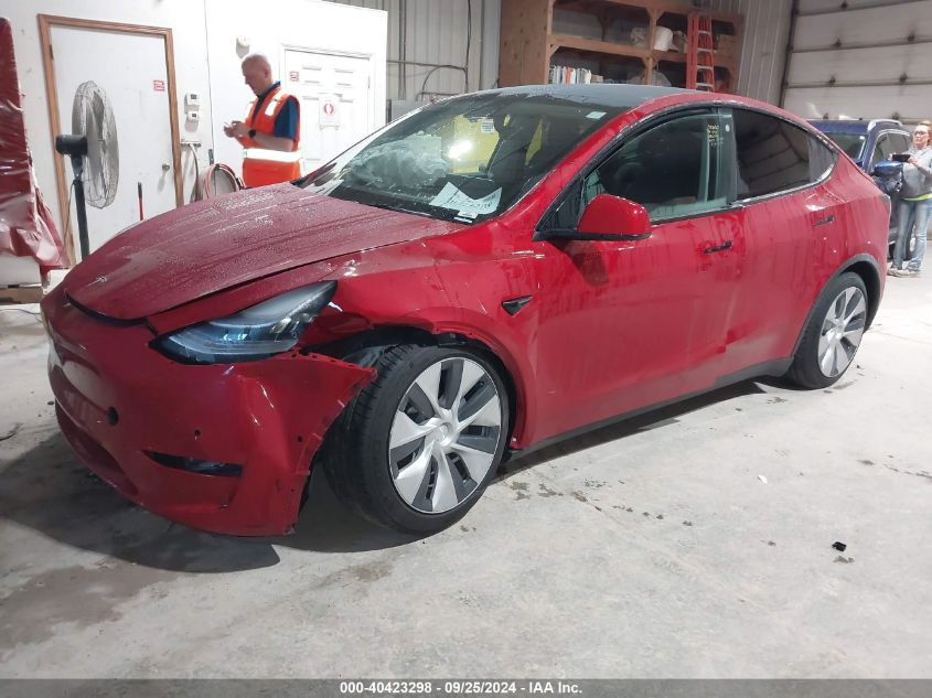 VIN 5YJYGDEE8MF146356 2021 Tesla Model Y, Long Rang... no.2