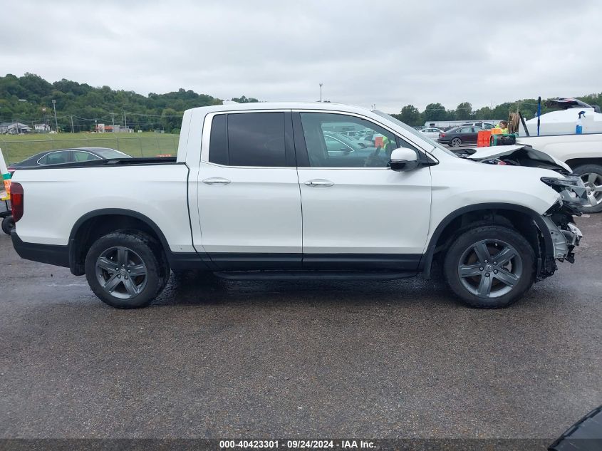 2022 Honda Ridgeline Rtl-E VIN: 5FPYK3F79NB022355 Lot: 40423301