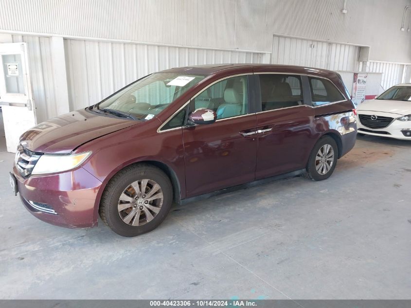 2014 Honda Odyssey Ex-L VIN: 5FNRL5H61EB062472 Lot: 40423306