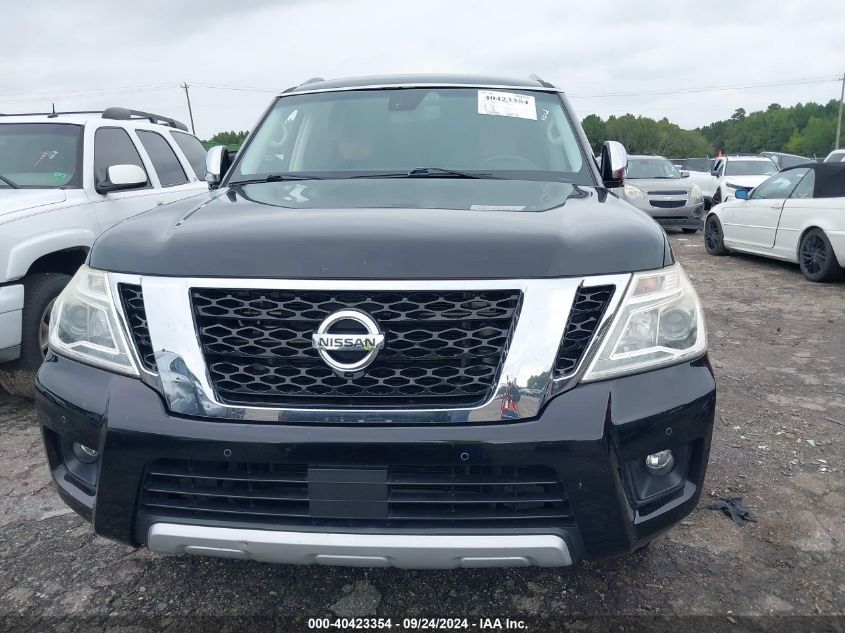 2017 Nissan Armada Platinum VIN: JN8AY2NE8H9707713 Lot: 40423354