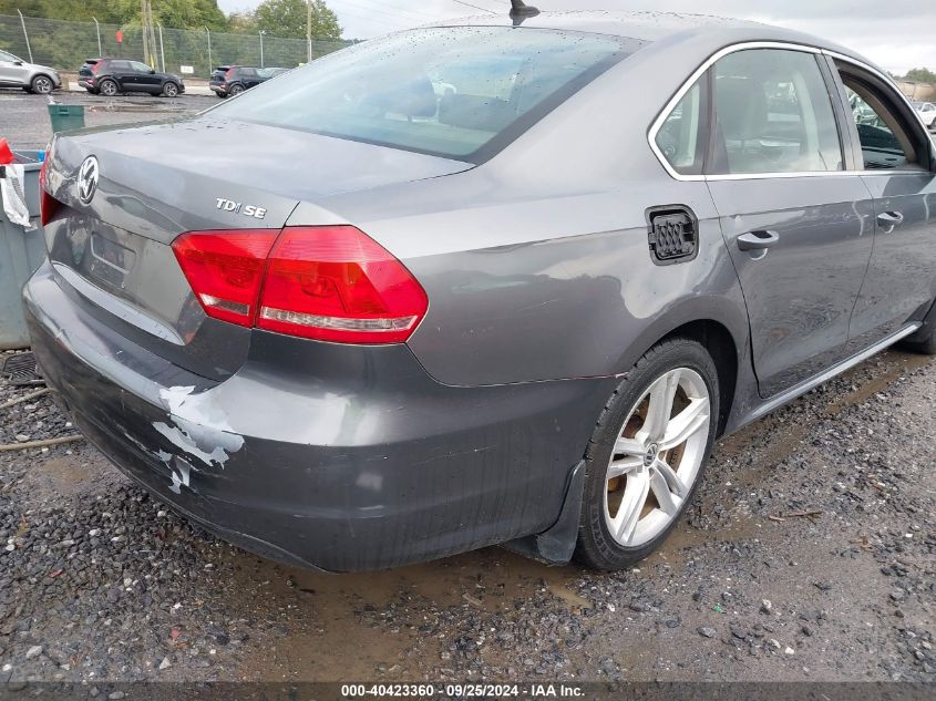 1VWBV7A36FC071154 2015 Volkswagen Passat 2.0L Tdi Se