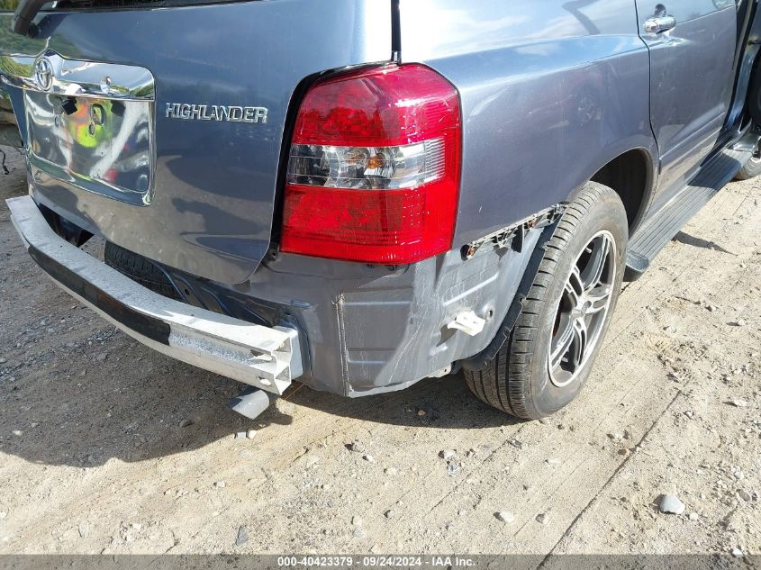 2007 Toyota Highlander V6 VIN: JTEGP21A370142300 Lot: 40423379