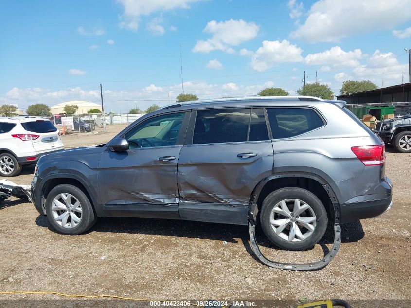 2018 Volkswagen Atlas 3.6L V6 Se VIN: 1V2CR2CA0JC559565 Lot: 40423406