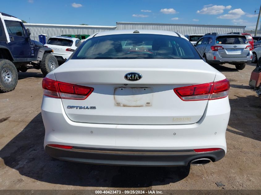 2016 Kia Optima Lx VIN: 5XXGT4L36GG037274 Lot: 40423473