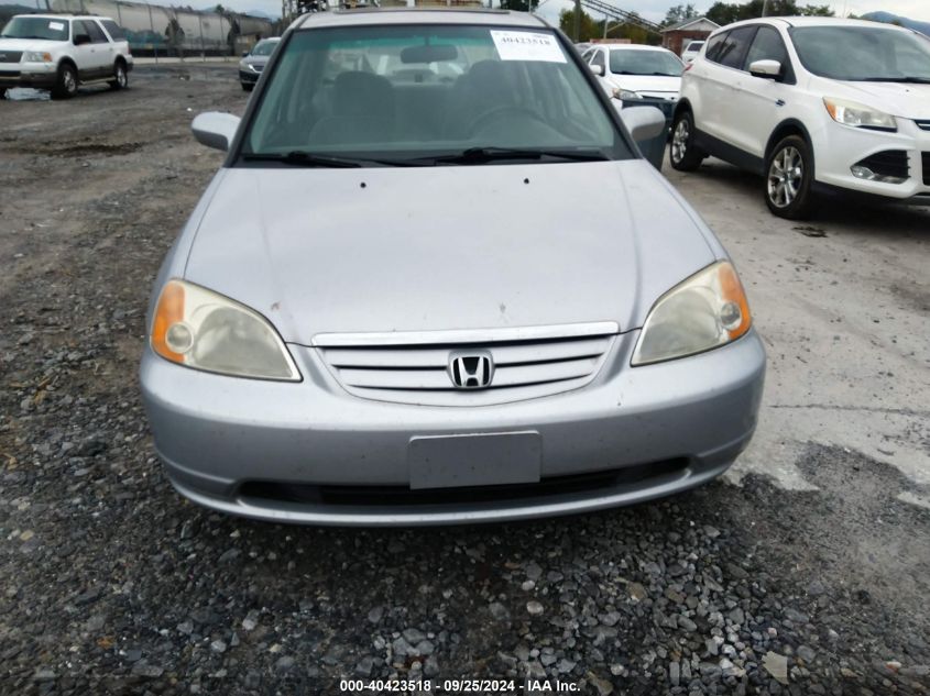 2001 Honda Civic Ex VIN: 1HGES26781L060366 Lot: 40669655