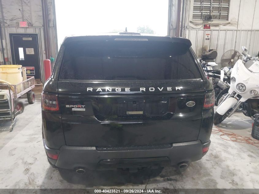 2015 Rang Range Rover Sport 4W 5.0L V8 Supercharged VIN: SALWR2TF3FA518370 Lot: 40423521