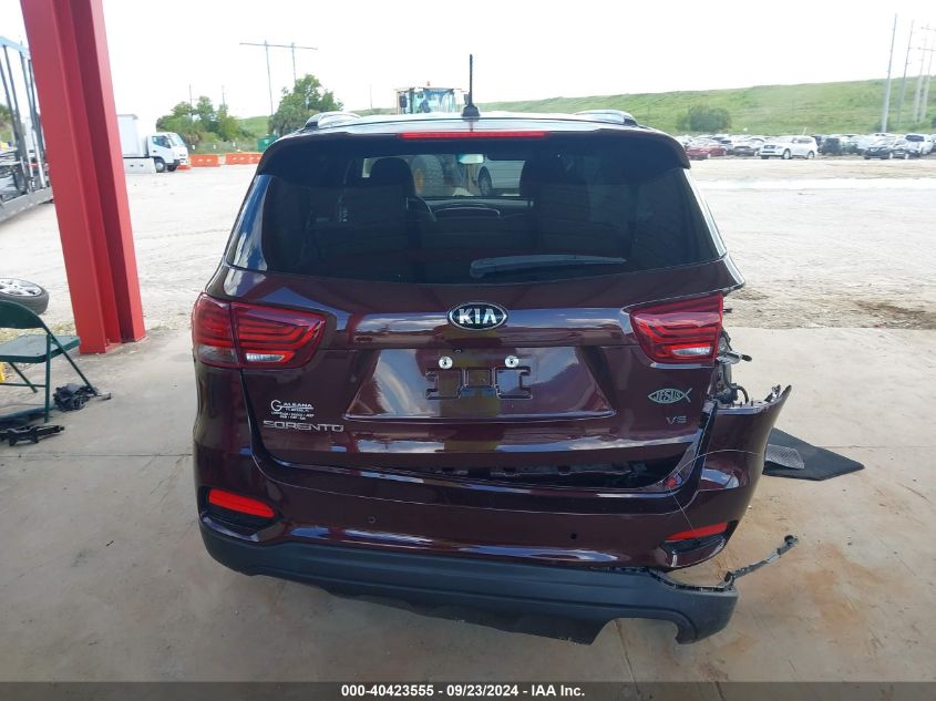 2020 Kia Sorento 3.3L S VIN: 5XYPG4A56LG678486 Lot: 40423555