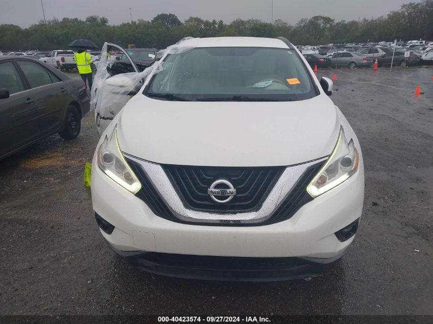 2016 Nissan Murano Sv VIN: 5N1AZ2MG7GN118598 Lot: 40423574