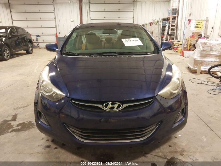 2013 Hyundai Elantra Gls VIN: 5NPDH4AE3DH369911 Lot: 40423626