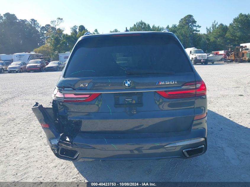 2021 BMW X7 M50I VIN: 5UXCX6C01M9F91918 Lot: 40423753