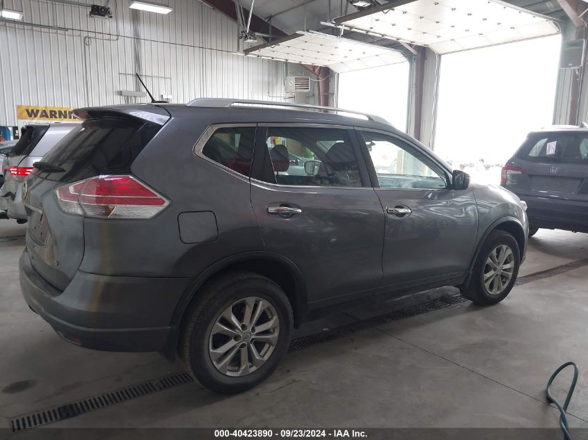 2016 Nissan Rogue Sv VIN: KNMAT2MV6GP732129 Lot: 40423890